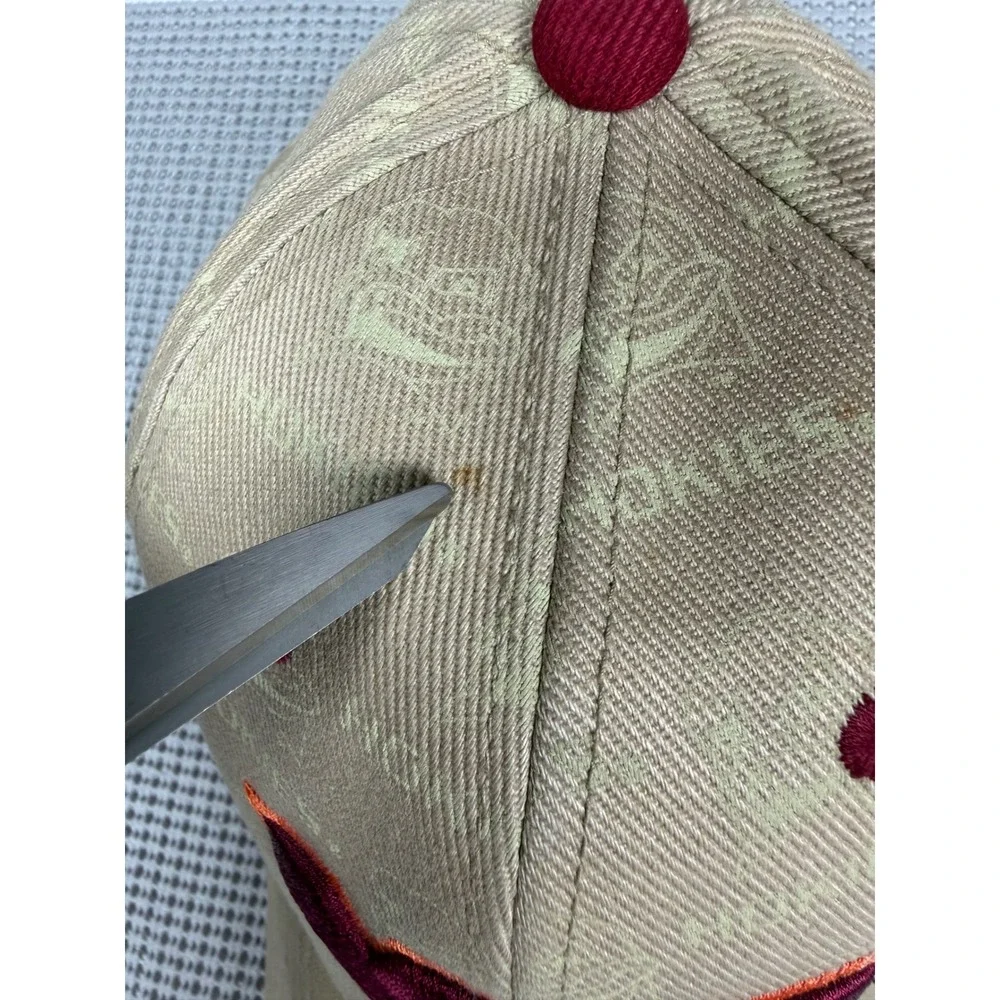 Virginia Tech Hokies Hat Tan Maroon VT Logo Homecoming Collection Baseball Cap